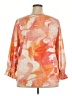 Chico's Orange 3/4 Sleeve Blouse Size XXL (4) - photo 2