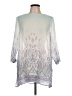 J.Jill 100% Tencel Silver 3/4 Sleeve Blouse Size Lg Petite - photo 1