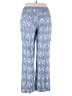 Chico's 100% Linen Print Blue Linen Pants Size Med (1.5) - photo 2