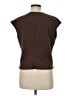 Modern Works Brown Short Sleeve Top Size M - photo 2