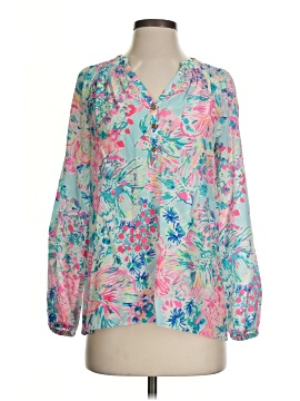 Lilly Pulitzer Long Sleeve Silk Top