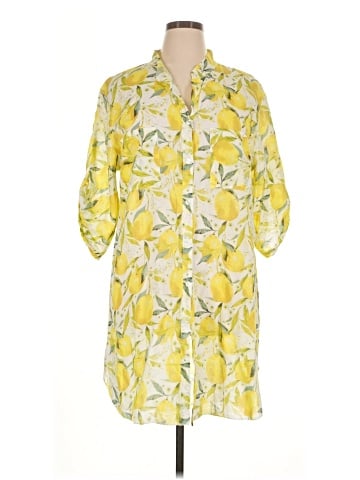 Fashion Concept 3/4 Sleeve Button-Down Shirt (view 1)