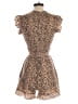 Unbranded 100% Polyester Animal Print Brown Romper Size S - photo 2