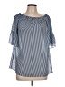 Assorted Brands Blue 3/4 Sleeve Blouse Size L - photo 1