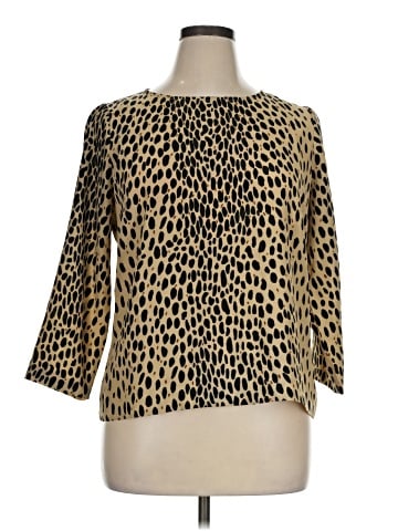 J.Crew Factory Store 3/4 Sleeve Blouse (view 1)