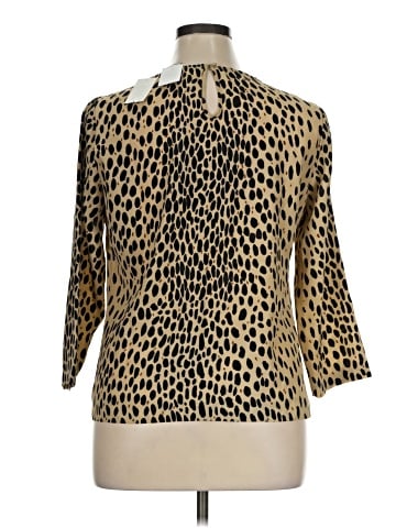 J.Crew Factory Store 3/4 Sleeve Blouse (view 2)