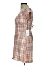 RVCA Plaid Tan Casual Dress Size L - photo 5