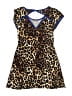 Unbranded Animal Print Brown Dress Size 10 (estimated) - photo 2