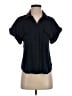 Evereve 100% Polyester Black Short Sleeve Blouse Size S - photo 1