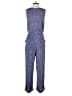Lilka 100% Rayon Argyle Blue Jumpsuit Size S - photo 2