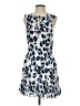 Parker 100% Polyester Animal Print Blue Cocktail Dress Size S - photo 1