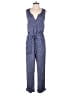 Lilka 100% Rayon Argyle Blue Jumpsuit Size S - photo 1