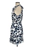 Parker 100% Polyester Animal Print Blue Cocktail Dress Size S - photo 5