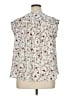 Ann Taylor LOFT Outlet 100% Polyester Ivory Sleeveless Blouse Size XL - photo 2