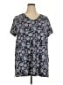 J.Jill Black Short Sleeve Blouse Size 2X - photo 1