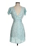ABound 100% Rayon Hearts Blue Cocktail Dress Size XS - photo 1