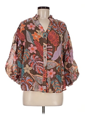 Fate 3/4 Sleeve Blouse (view 1)