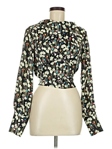 Topshop Long Sleeve Blouse (view 1)