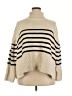 Gap 100% Cotton Stripes Tan Turtleneck Sweater Size XXL - photo 1