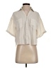 Cider 100% Polyester Ivory Short Sleeve Blouse Size XS - photo 1