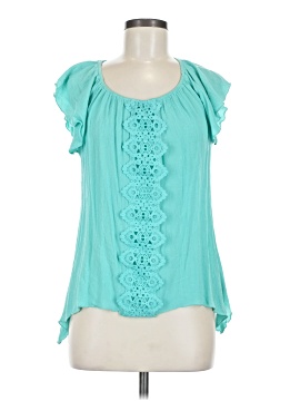 Unique Spectrum Short Sleeve Blouse