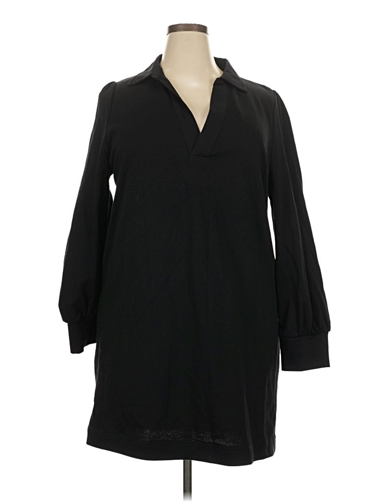 Pre-owned Pomander Place Long Sleeve Blouse In Black