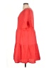 Perceptions 100% Cotton Solid Orange Casual Dress Size 1X - photo 5