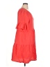 Perceptions 100% Cotton Solid Orange Casual Dress Size 1X - photo 4