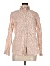 J.Crew 100% Cotton Animal Print Tan Long Sleeve Blouse Size 8 - photo 1