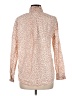 J.Crew 100% Cotton Animal Print Tan Long Sleeve Blouse Size 8 - photo 2