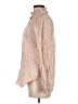 J.Crew 100% Cotton Animal Print Tan Long Sleeve Blouse Size 8 - photo 5
