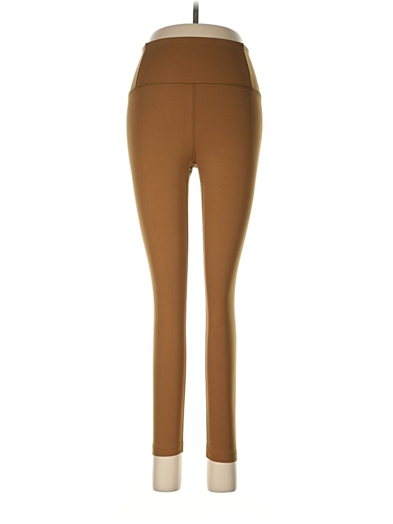 Pre-owned Girlfriend Collective Active Pants In Brown