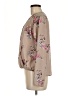 S.R by Sweet Rain 100% Polyester Floral Tan Long Sleeve Blouse Size M - photo 5
