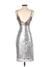 Speechless Metallic Silver Cocktail Dress Size 3 - photo 2