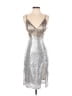 Speechless Metallic Silver Cocktail Dress Size 3 - photo 1