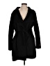 T Tahari Solid Black Wool Coat Size L (estimated) - photo 1