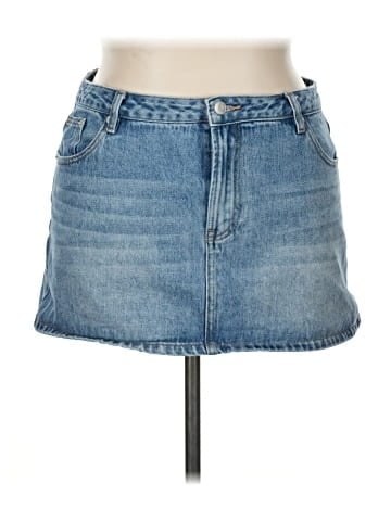 Glassons Denim Skirt (view 1)
