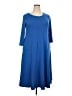Assorted Brands Solid Blue Casual Dress Size 2X - photo 1