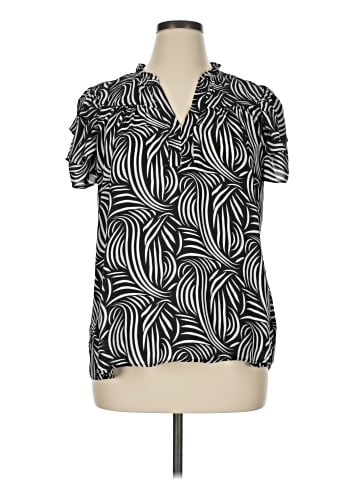 Rose + Olive Short Sleeve Blouse (view 1)