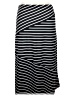 Choices Stripes Black Casual Skirt Size L - photo 2