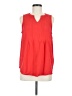 Croft & Barrow 100% Rayon Red Sleeveless Blouse Size M - photo 1