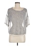 Imaginary Voyage 100% Polyester Silver Short Sleeve Blouse Size M - photo 1