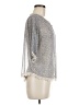 Imaginary Voyage 100% Polyester Silver Short Sleeve Blouse Size M - photo 4