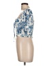 Reformation Blue 3/4 Sleeve Blouse Size 10 - photo 5