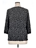 Bay Studio Polka Dots Black 3/4 Sleeve Blouse Size XL - photo 2