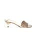 St. John Metallic Gold Sandals Size 8 1/2 - photo 1