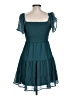 Rewind 100% Polyester Teal Casual Dress Size L - photo 2