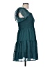 Rewind 100% Polyester Teal Casual Dress Size L - photo 4