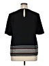 Badgley Mischka Black Short Sleeve Top Size 14 - photo 2