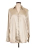 H&M Metallic Tan Long Sleeve Blouse Size L - photo 1